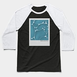 Blue Anime Water Polaroid Baseball T-Shirt